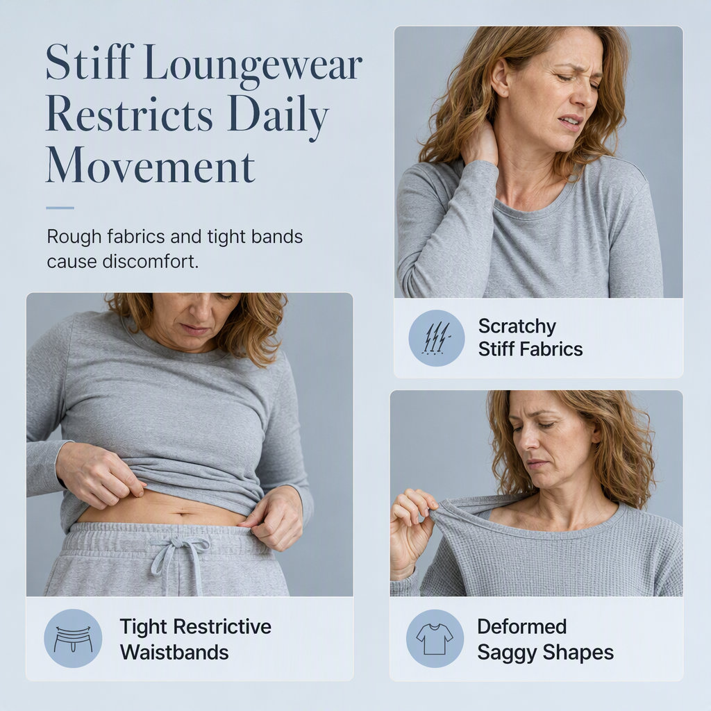 Buttery Soft Ribbed Knit Matching Outfit: Long Sleeve Top & Pocketed Wide Leg Pants