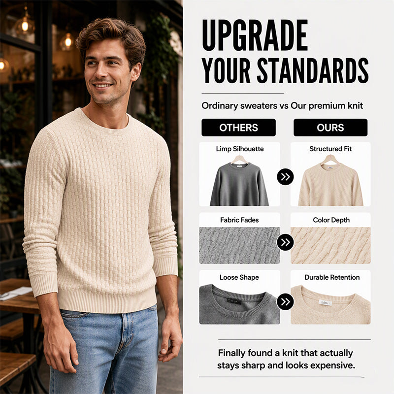 From Casual Weekends to Dinner Out, This Textured Knit Sweater Makes Looking Sharp Feel Easy