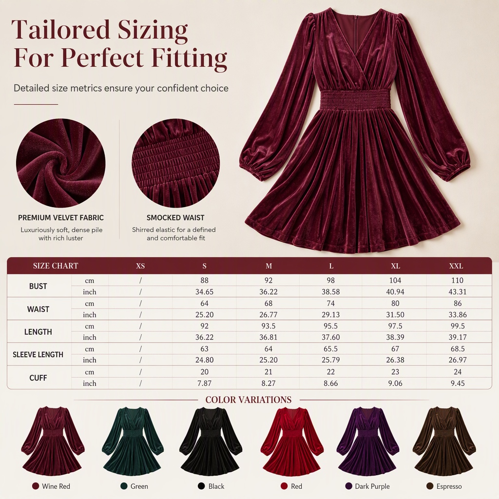 A Beautifully Flowing Velvet Maxi Dress with a Flattering Waist and Timeless Elegance