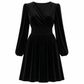A Beautifully Flowing Velvet Maxi Dress with a Flattering Waist and Timeless Elegance