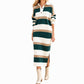 A Classic Look with a Beautiful Modern Touch — Women's Striped Collared Knit Sweater Dress That Brings Timeless Elegance, Charming Texture, and Easy One-Piece Styling to Your Fall Wardrobe