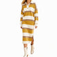 A Classic Look with a Beautiful Modern Touch — Women's Striped Collared Knit Sweater Dress That Brings Timeless Elegance, Charming Texture, and Easy One-Piece Styling to Your Fall Wardrobe