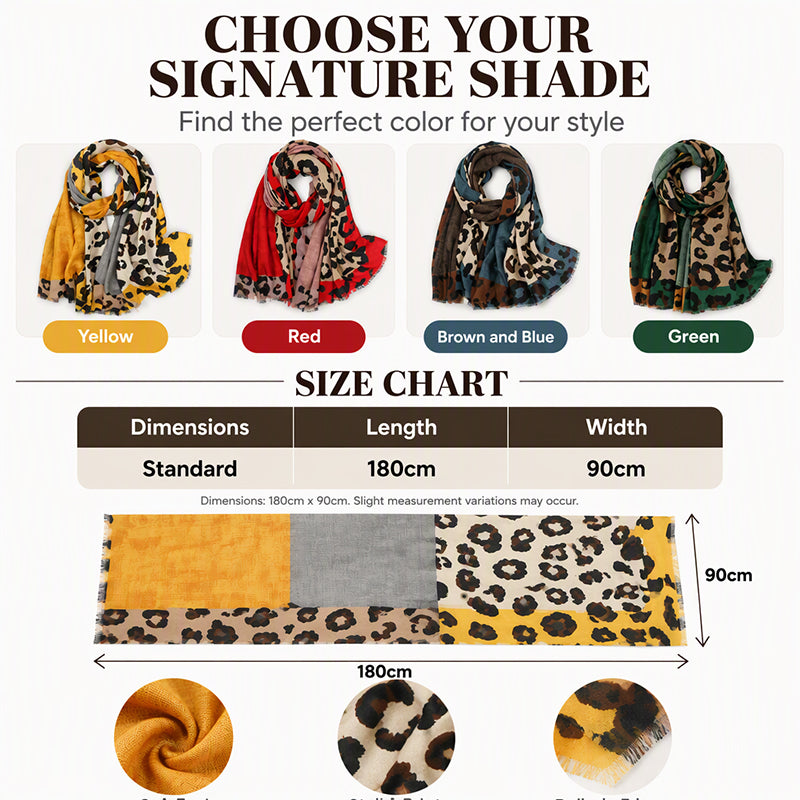 Turn a Simple Outfit into Something Special with This Lightweight Leopard Print Scarf — A Timeless Accessory with Endless Styling Possibilities