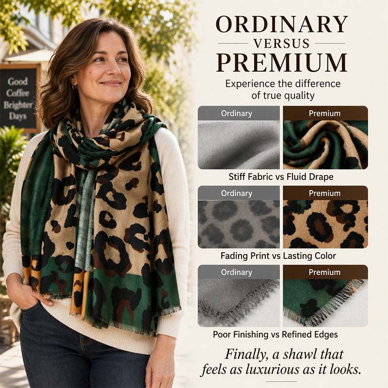 Turn a Simple Outfit into Something Special with This Lightweight Leopard Print Scarf — A Timeless Accessory with Endless Styling Possibilities