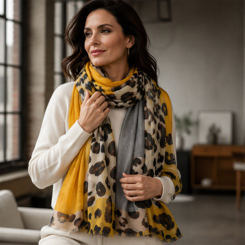 Turn a Simple Outfit into Something Special with This Lightweight Leopard Print Scarf — A Timeless Accessory with Endless Styling Possibilities
