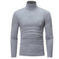 Look Sharper Without Dressing Up — Men's Ultra-Soft Stretch Slim-Fit Mock-Neck Long-Sleeve T-Shirt for a Sleek Silhouette, All-Day Ease, and Classic Everyday Style