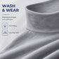 Look Sharper Without Dressing Up — Men's Ultra-Soft Stretch Slim-Fit Mock-Neck Long-Sleeve T-Shirt for a Sleek Silhouette, All-Day Ease, and Classic Everyday Style