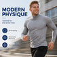 Look Sharper Without Dressing Up — Men's Ultra-Soft Stretch Slim-Fit Mock-Neck Long-Sleeve T-Shirt for a Sleek Silhouette, All-Day Ease, and Classic Everyday Style
