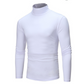 Look Sharper Without Dressing Up — Men's Ultra-Soft Stretch Slim-Fit Mock-Neck Long-Sleeve T-Shirt for a Sleek Silhouette, All-Day Ease, and Classic Everyday Style