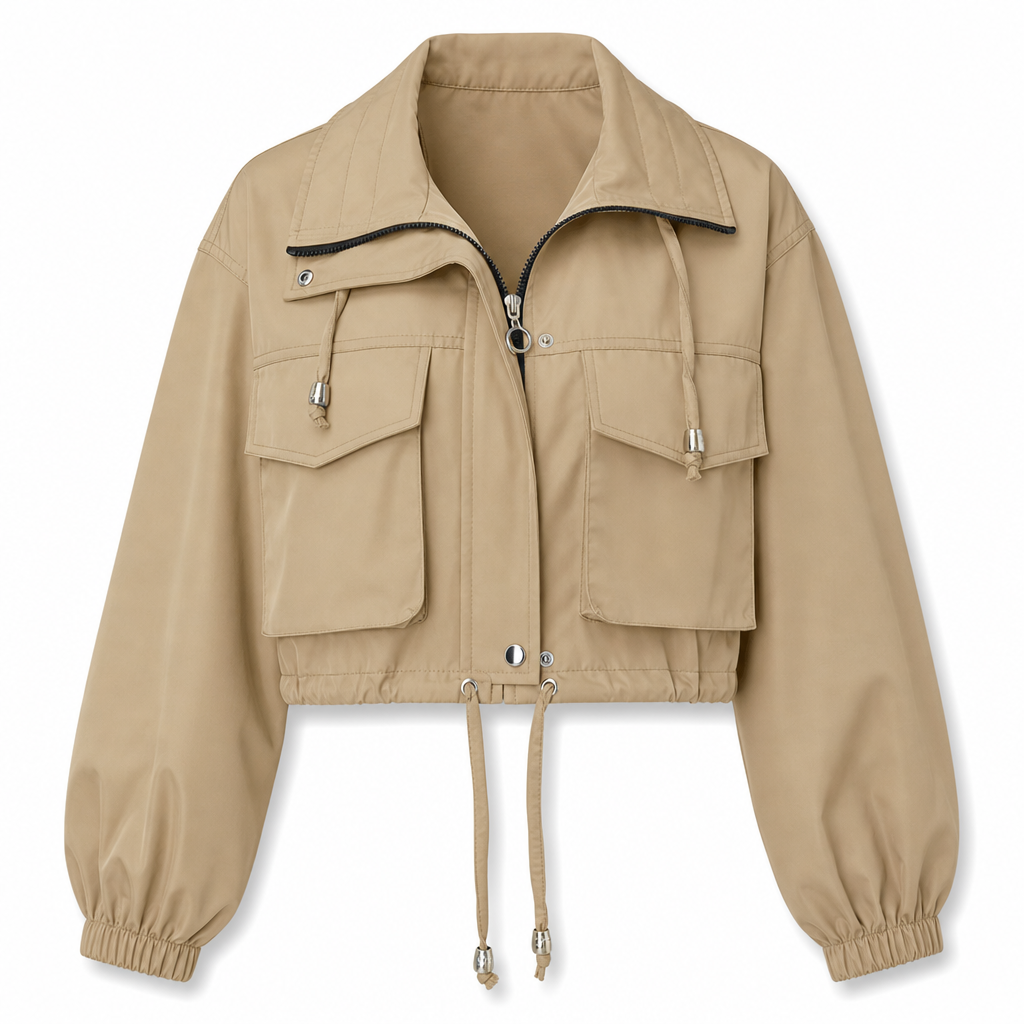 Give Your Everyday Outfits a Fresh Fall Upgrade — Women's Chic Short Zip-Up Jacket with a Clean Solid-Color Design, Flattering Short-Length Silhouette, and Timeless Casual Style