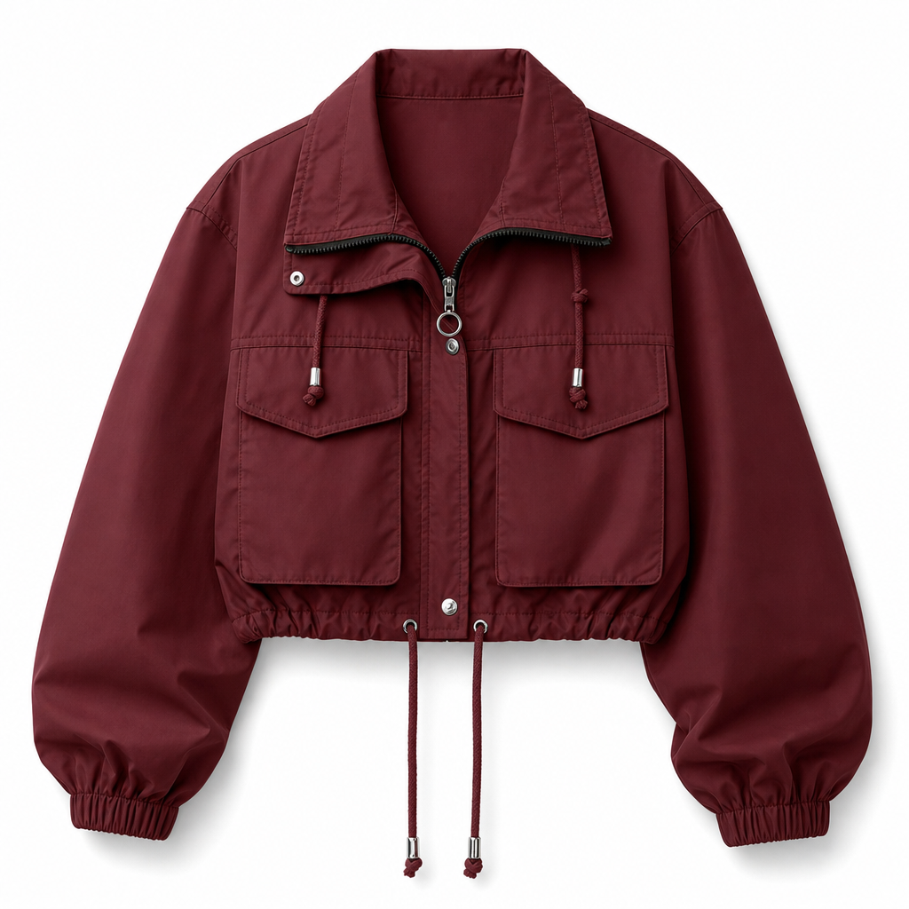 Give Your Everyday Outfits a Fresh Fall Upgrade — Women's Chic Short Zip-Up Jacket with a Clean Solid-Color Design, Flattering Short-Length Silhouette, and Timeless Casual Style