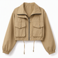 Give Your Everyday Outfits a Fresh Fall Upgrade — Women's Chic Short Zip-Up Jacket with a Clean Solid-Color Design, Flattering Short-Length Silhouette, and Timeless Casual Style