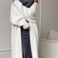 Wrap Yourself in Soft, Luxurious-Looking Warmth — Women's Fluffy Faux-Mink Fleece Long Cardigan with a Relaxed Oversized Fit, Elegant Knit Texture, and Timeless Fall & Winter Charm