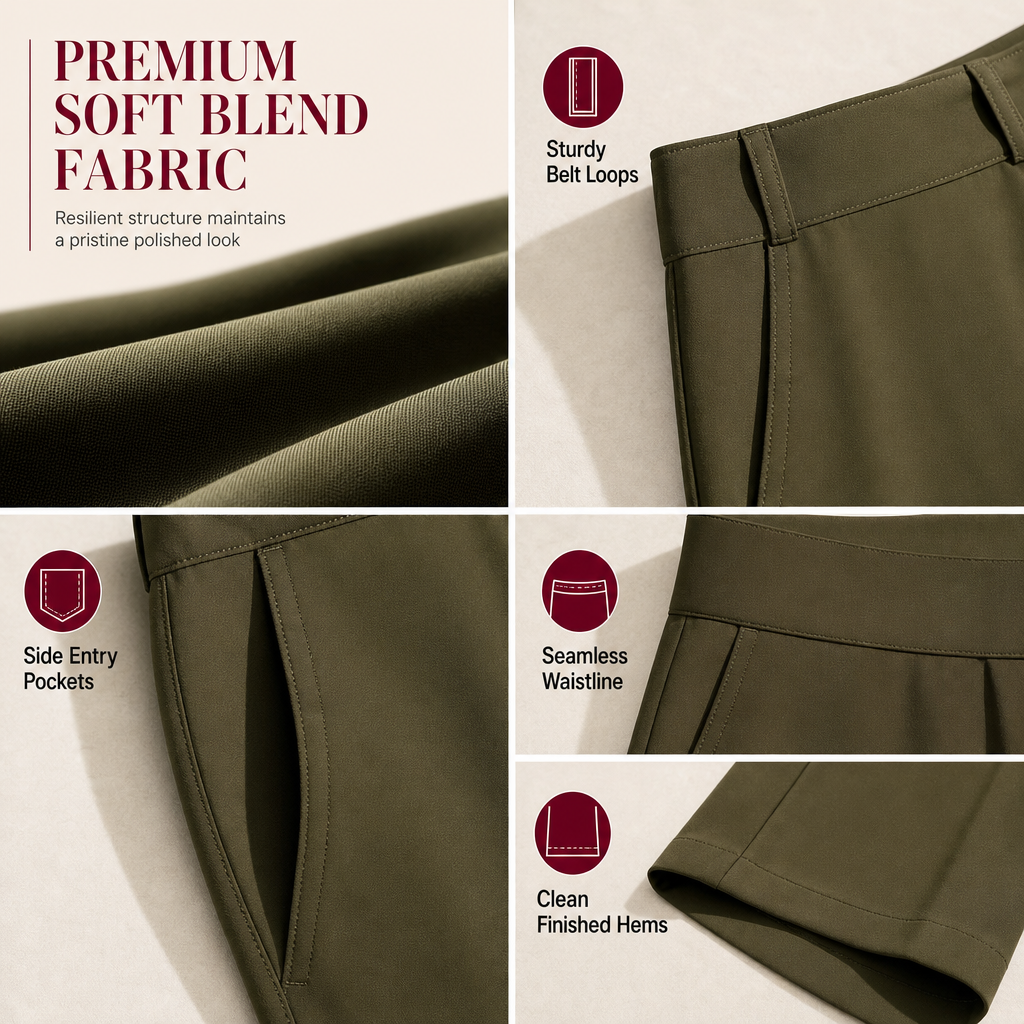 Look Beautifully Put Together Without Feeling Restricted — Women's Elegant High-Waisted Wide-Leg Trousers with Flattering Tailoring, Graceful Draping, and Timeless Everyday Style
