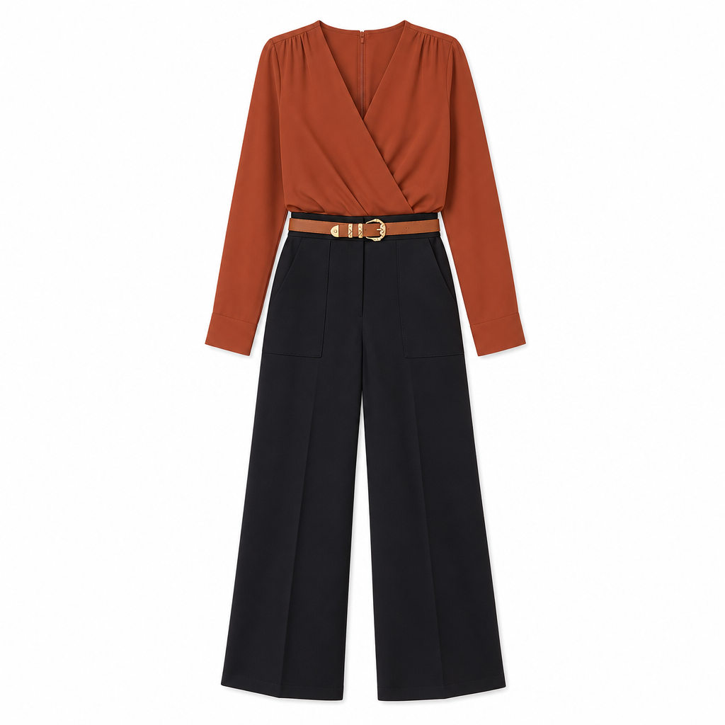 Look Beautifully Put Together Without Feeling Restricted — Women's Elegant High-Waisted Wide-Leg Trousers with Flattering Tailoring, Graceful Draping, and Timeless Everyday Style