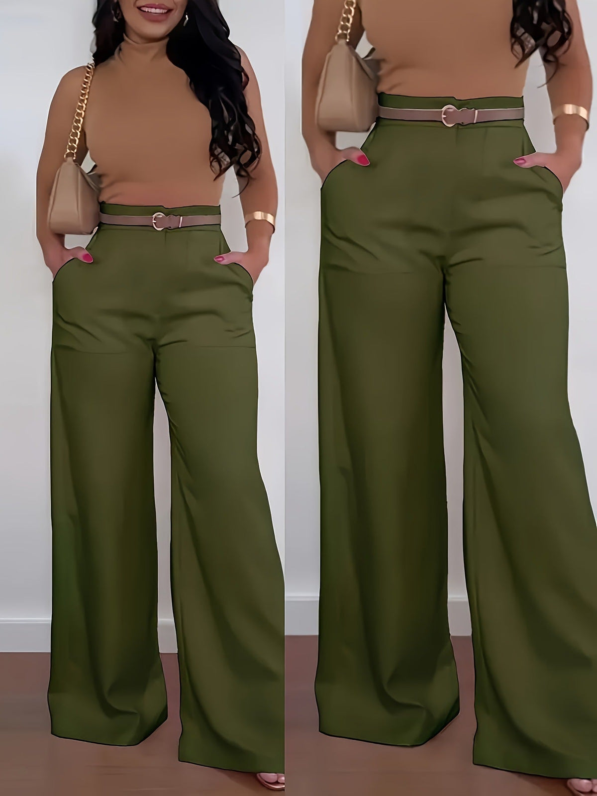Look Beautifully Put Together Without Feeling Restricted — Women's Elegant High-Waisted Wide-Leg Trousers with Flattering Tailoring, Graceful Draping, and Timeless Everyday Style