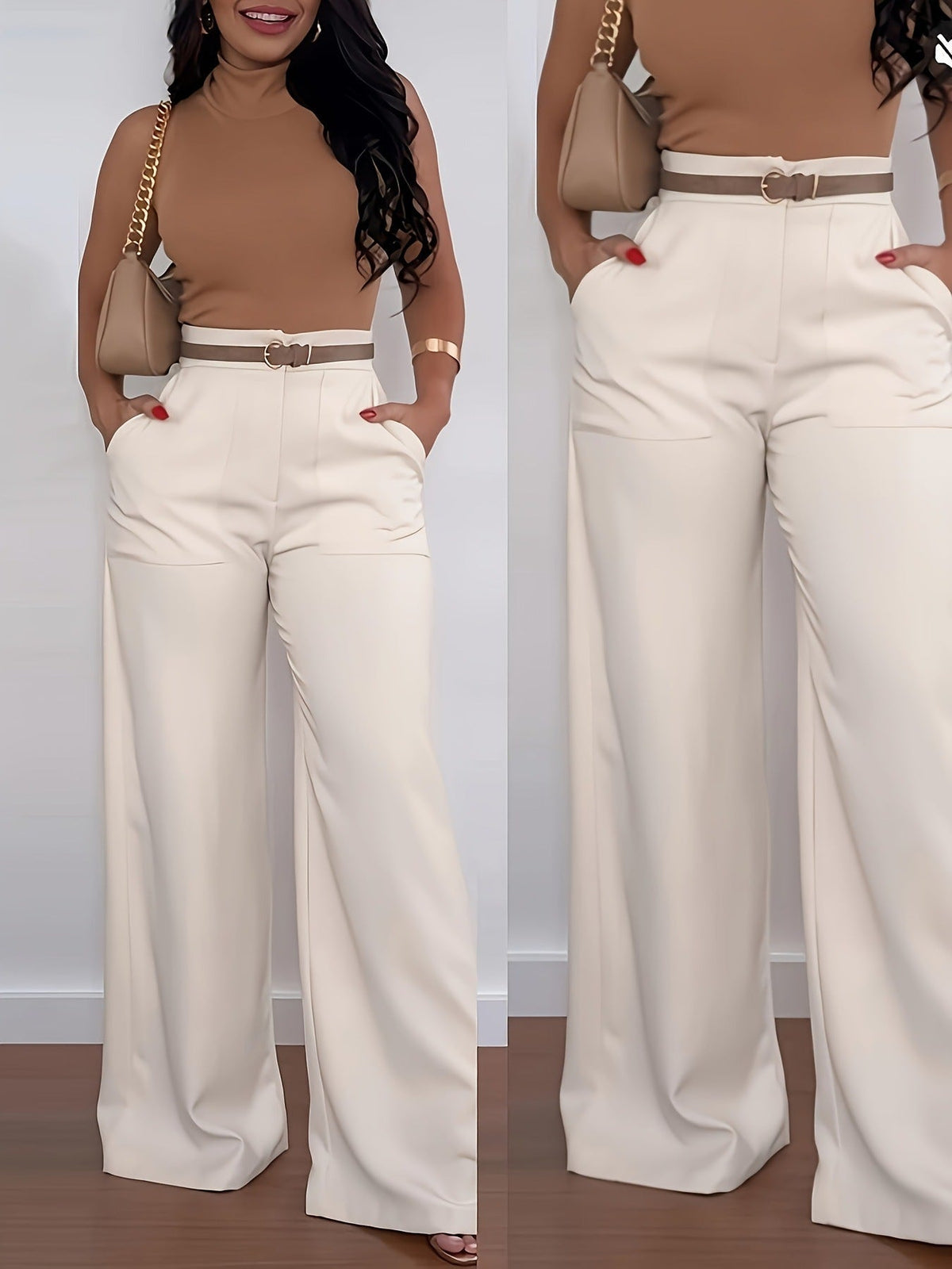 Look Beautifully Put Together Without Feeling Restricted — Women's Elegant High-Waisted Wide-Leg Trousers with Flattering Tailoring, Graceful Draping, and Timeless Everyday Style