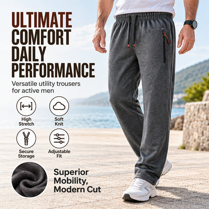 Cold Legs in Thin Sweatpants? Stiff Jeans Making Winter Uncomfortable? Men's Winter Thermal Sweatpants – Warm, Easygoing Everyday Comfort for Lounging, Walking & Staying Active Through Chilly Days!