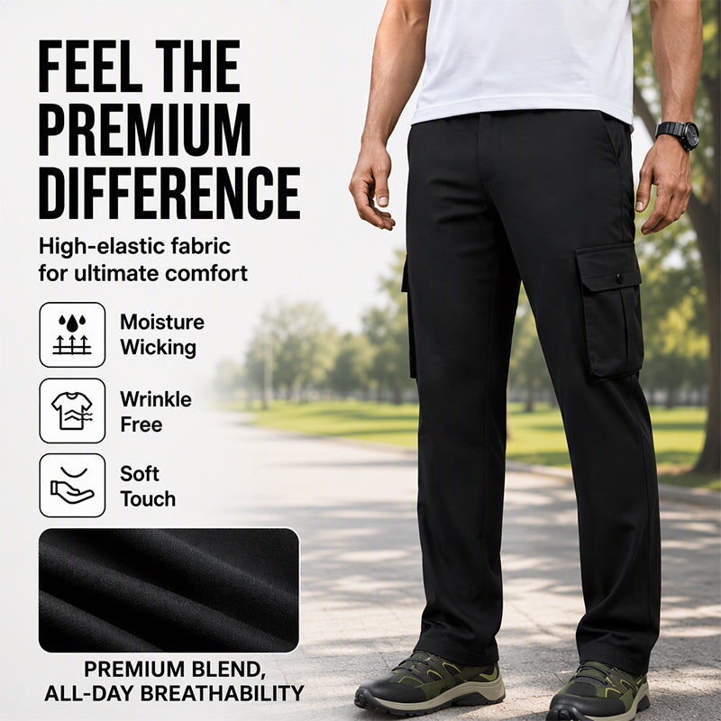 Tired of Hot, Tight Pants That Hold You Back? Men's Breathable Loose-Fit Cargo Pants – Stay Cool, Move Freely & Keep Essentials Close with Roomy Utility Pockets for Work, Travel & Everyday Adventures!