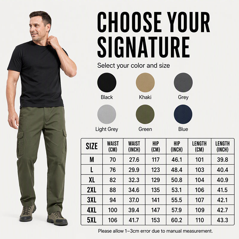 Tired of Hot, Tight Pants That Hold You Back? Men's Breathable Loose-Fit Cargo Pants – Stay Cool, Move Freely & Keep Essentials Close with Roomy Utility Pockets for Work, Travel & Everyday Adventures!