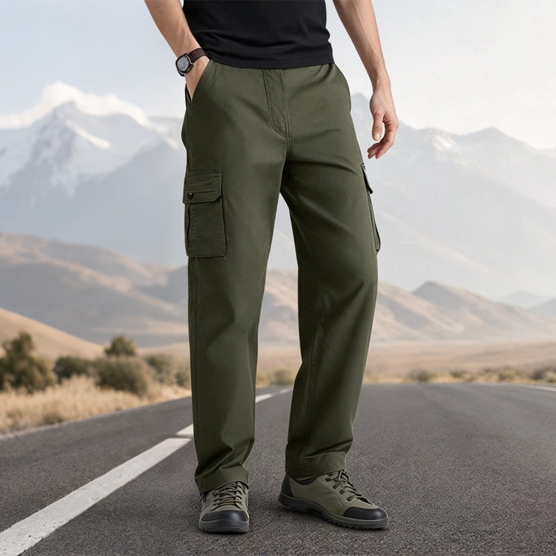 Tired of Hot, Tight Pants That Hold You Back? Men's Breathable Loose-Fit Cargo Pants – Stay Cool, Move Freely & Keep Essentials Close with Roomy Utility Pockets for Work, Travel & Everyday Adventures!