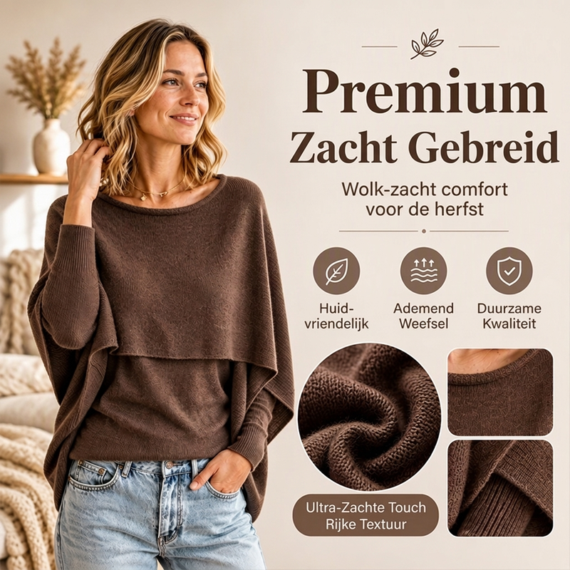 Why Spend Time Layering Two Pieces When One Can Look This Beautiful? Women's Chic Mock 2-Piece Draped Shawl Top Featuring an Eye-Catching Layered Effect, Graceful Flowing Details & a Sophisticated Look for Everyday Wear