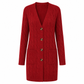 Your Everyday Outfits Deserve More Than a Basic Sweater! Women's Long Button-Front Knit Cardigan – Elegant, Relaxed Layering with a Flattering Longline Silhouette for Chic Fall & Winter Style!