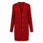 Your Everyday Outfits Deserve More Than a Basic Sweater! Women's Long Button-Front Knit Cardigan – Elegant, Relaxed Layering with a Flattering Longline Silhouette for Chic Fall & Winter Style!