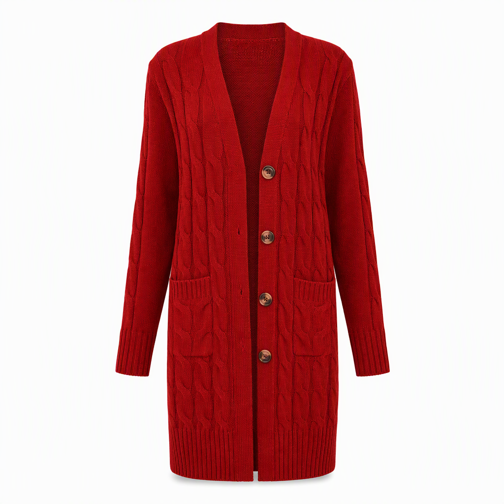 Your Everyday Outfits Deserve More Than a Basic Sweater! Women's Long Button-Front Knit Cardigan – Elegant, Relaxed Layering with a Flattering Longline Silhouette for Chic Fall & Winter Style!