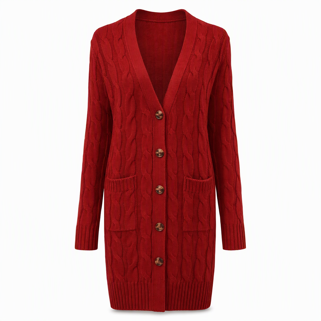 Your Everyday Outfits Deserve More Than a Basic Sweater! Women's Long Button-Front Knit Cardigan – Elegant, Relaxed Layering with a Flattering Longline Silhouette for Chic Fall & Winter Style!
