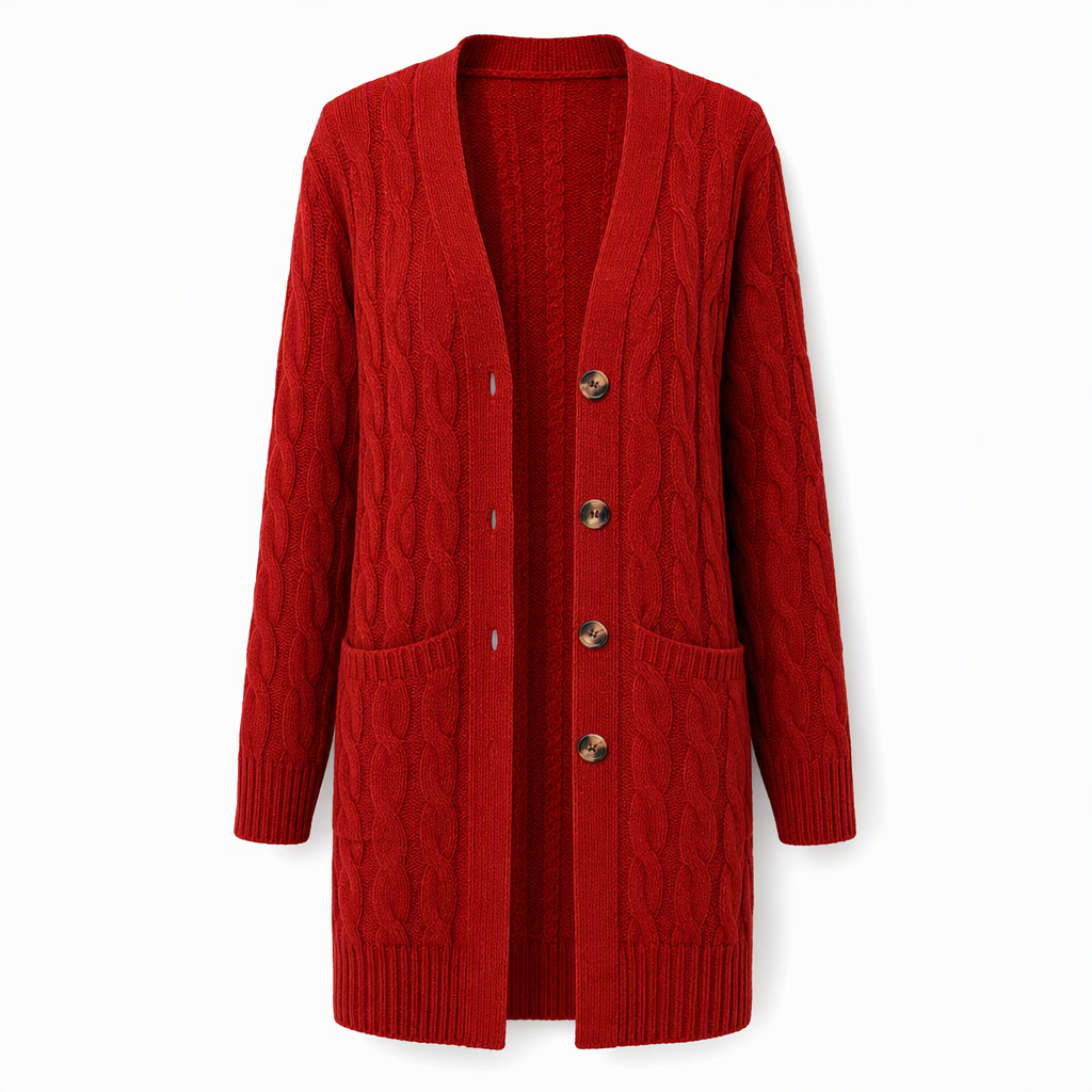 Your Everyday Outfits Deserve More Than a Basic Sweater! Women's Long Button-Front Knit Cardigan – Elegant, Relaxed Layering with a Flattering Longline Silhouette for Chic Fall & Winter Style!