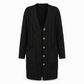 Your Everyday Outfits Deserve More Than a Basic Sweater! Women's Long Button-Front Knit Cardigan – Elegant, Relaxed Layering with a Flattering Longline Silhouette for Chic Fall & Winter Style!