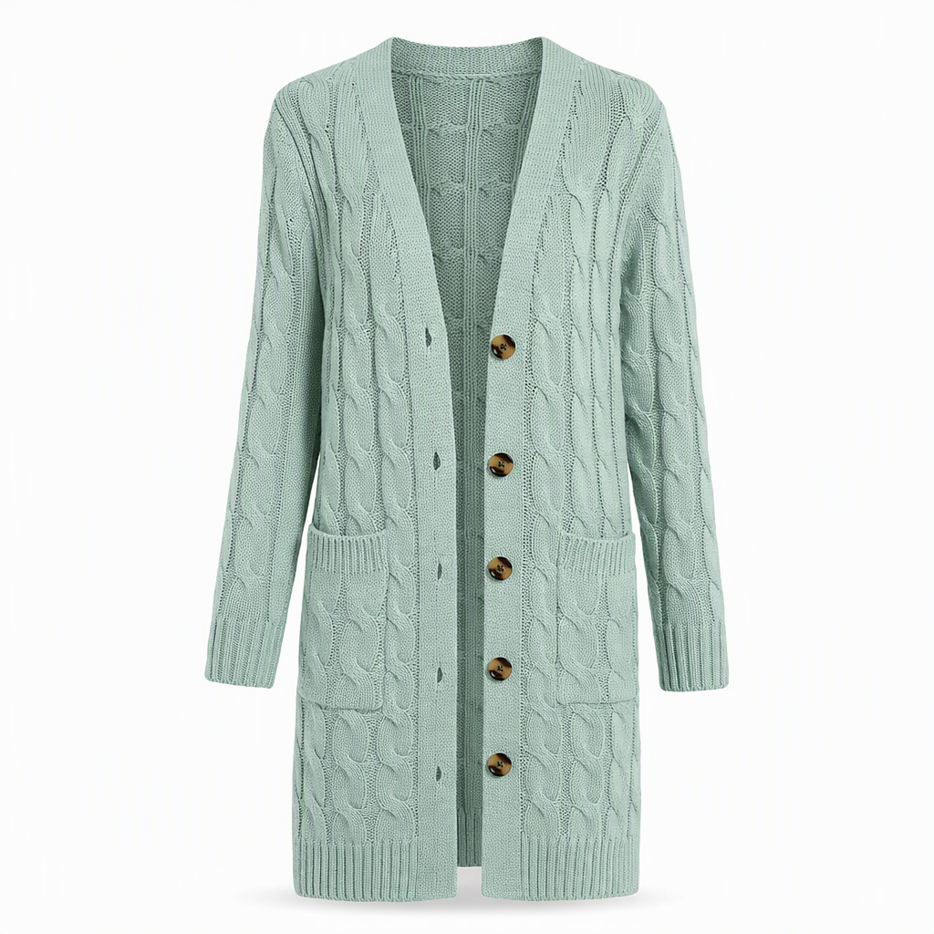Your Everyday Outfits Deserve More Than a Basic Sweater! Women's Long Button-Front Knit Cardigan – Elegant, Relaxed Layering with a Flattering Longline Silhouette for Chic Fall & Winter Style!
