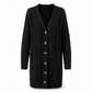 Your Everyday Outfits Deserve More Than a Basic Sweater! Women's Long Button-Front Knit Cardigan – Elegant, Relaxed Layering with a Flattering Longline Silhouette for Chic Fall & Winter Style!