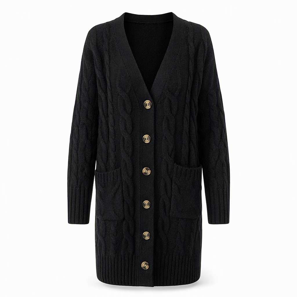 Your Everyday Outfits Deserve More Than a Basic Sweater! Women's Long Button-Front Knit Cardigan – Elegant, Relaxed Layering with a Flattering Longline Silhouette for Chic Fall & Winter Style!