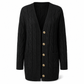 Your Everyday Outfits Deserve More Than a Basic Sweater! Women's Long Button-Front Knit Cardigan – Elegant, Relaxed Layering with a Flattering Longline Silhouette for Chic Fall & Winter Style!