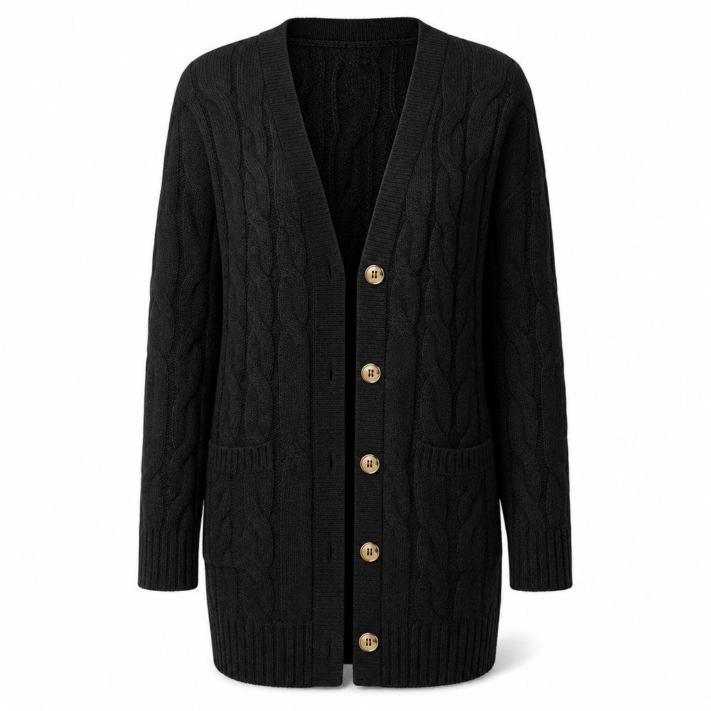 Your Everyday Outfits Deserve More Than a Basic Sweater! Women's Long Button-Front Knit Cardigan – Elegant, Relaxed Layering with a Flattering Longline Silhouette for Chic Fall & Winter Style!