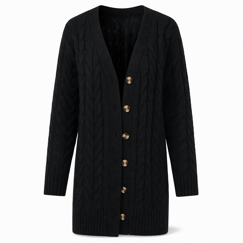 Your Everyday Outfits Deserve More Than a Basic Sweater! Women's Long Button-Front Knit Cardigan – Elegant, Relaxed Layering with a Flattering Longline Silhouette for Chic Fall & Winter Style!