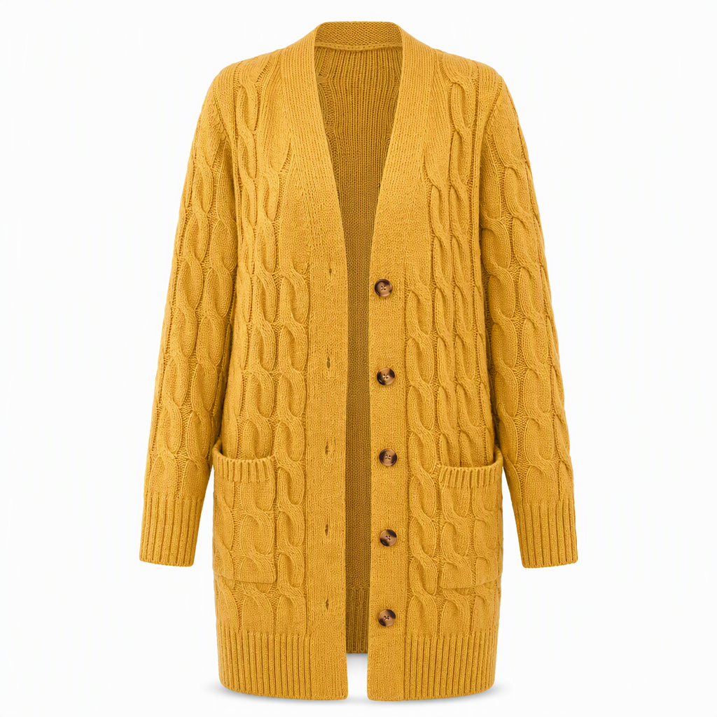 Your Everyday Outfits Deserve More Than a Basic Sweater! Women's Long Button-Front Knit Cardigan – Elegant, Relaxed Layering with a Flattering Longline Silhouette for Chic Fall & Winter Style!