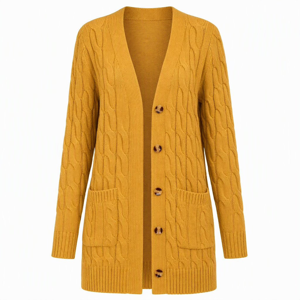 Your Everyday Outfits Deserve More Than a Basic Sweater! Women's Long Button-Front Knit Cardigan – Elegant, Relaxed Layering with a Flattering Longline Silhouette for Chic Fall & Winter Style!