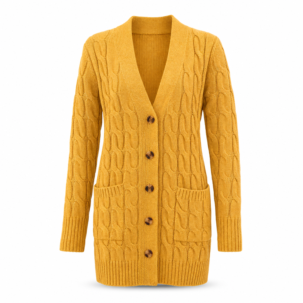 Your Everyday Outfits Deserve More Than a Basic Sweater! Women's Long Button-Front Knit Cardigan – Elegant, Relaxed Layering with a Flattering Longline Silhouette for Chic Fall & Winter Style!