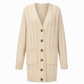 Your Everyday Outfits Deserve More Than a Basic Sweater! Women's Long Button-Front Knit Cardigan – Elegant, Relaxed Layering with a Flattering Longline Silhouette for Chic Fall & Winter Style!