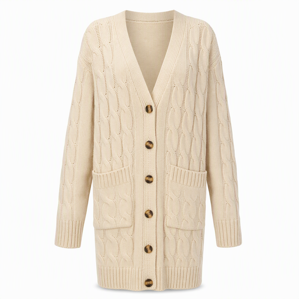 Your Everyday Outfits Deserve More Than a Basic Sweater! Women's Long Button-Front Knit Cardigan – Elegant, Relaxed Layering with a Flattering Longline Silhouette for Chic Fall & Winter Style!