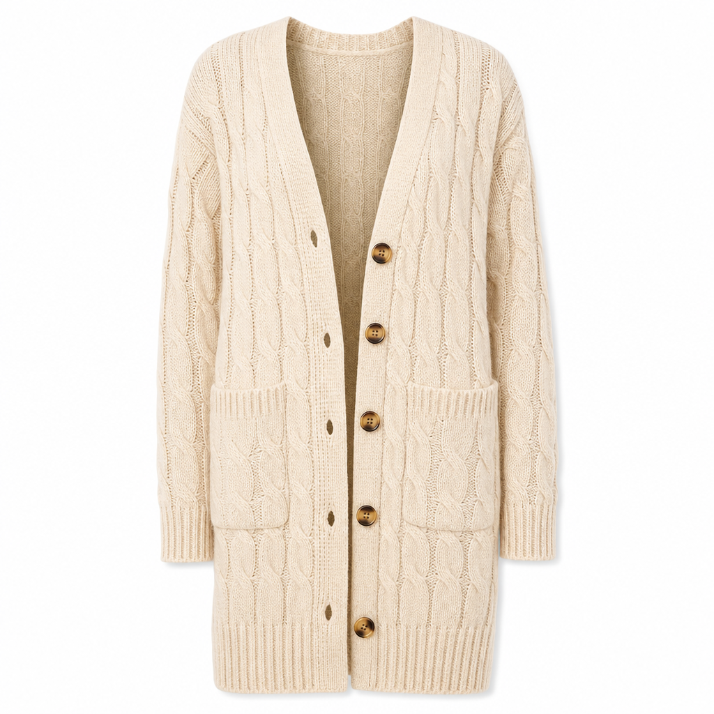 Your Everyday Outfits Deserve More Than a Basic Sweater! Women's Long Button-Front Knit Cardigan – Elegant, Relaxed Layering with a Flattering Longline Silhouette for Chic Fall & Winter Style!