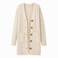Your Everyday Outfits Deserve More Than a Basic Sweater! Women's Long Button-Front Knit Cardigan – Elegant, Relaxed Layering with a Flattering Longline Silhouette for Chic Fall & Winter Style!