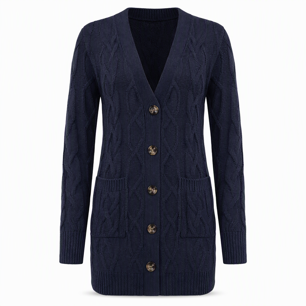 Your Everyday Outfits Deserve More Than a Basic Sweater! Women's Long Button-Front Knit Cardigan – Elegant, Relaxed Layering with a Flattering Longline Silhouette for Chic Fall & Winter Style!