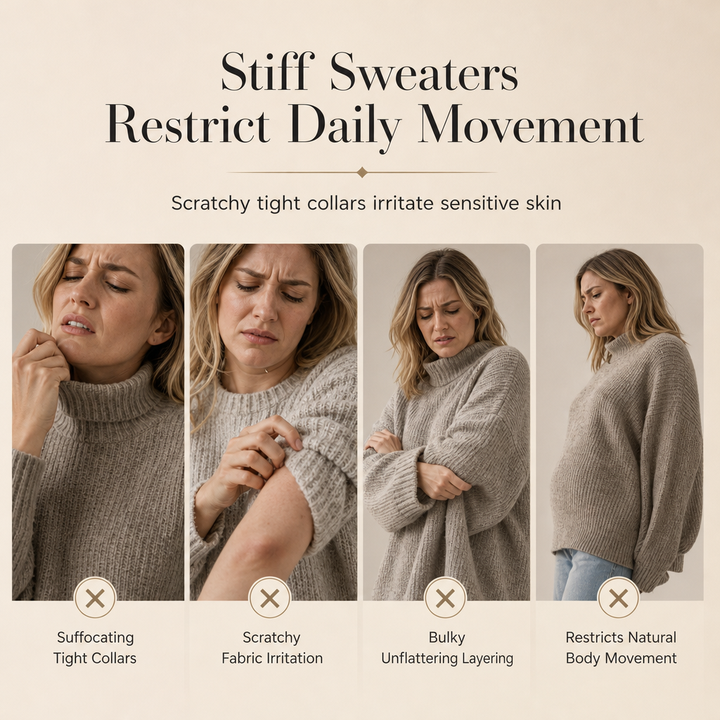Tired of Tight Sweaters That Cling to Your Body? Wrap Yourself in Comfort & Elegance! Women's Buttoned Knit Cape Poncho Sweater – Relaxed, Flattering Silhouette with Beautiful Button Details for Effortless Fall & Winter Style! 🍂