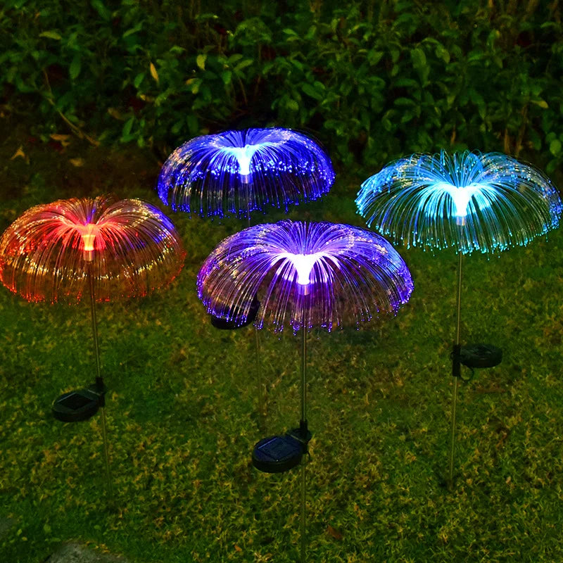 🔥Gran oferta de año nuevo 49% de descuento🔥 Luz ambiental de medusa solar impermeable para césped al aire libre que cambia de color