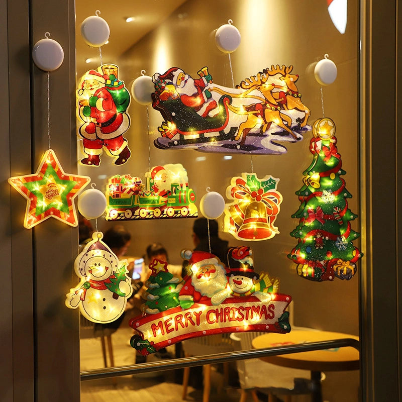 ⛄Christmas pre-sale🎄2023 Christmas Window Hanging Lights💡