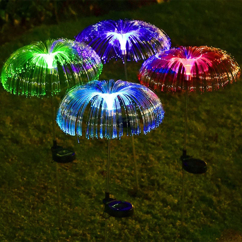 🔥Gran oferta de año nuevo 49% de descuento🔥 Luz ambiental de medusa solar impermeable para césped al aire libre que cambia de color